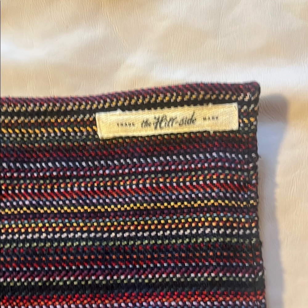 Colorful Striped Knit Scarf  15” X 66”
